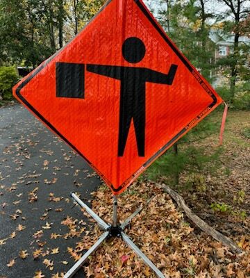 Flagger Ahead Sign Rental