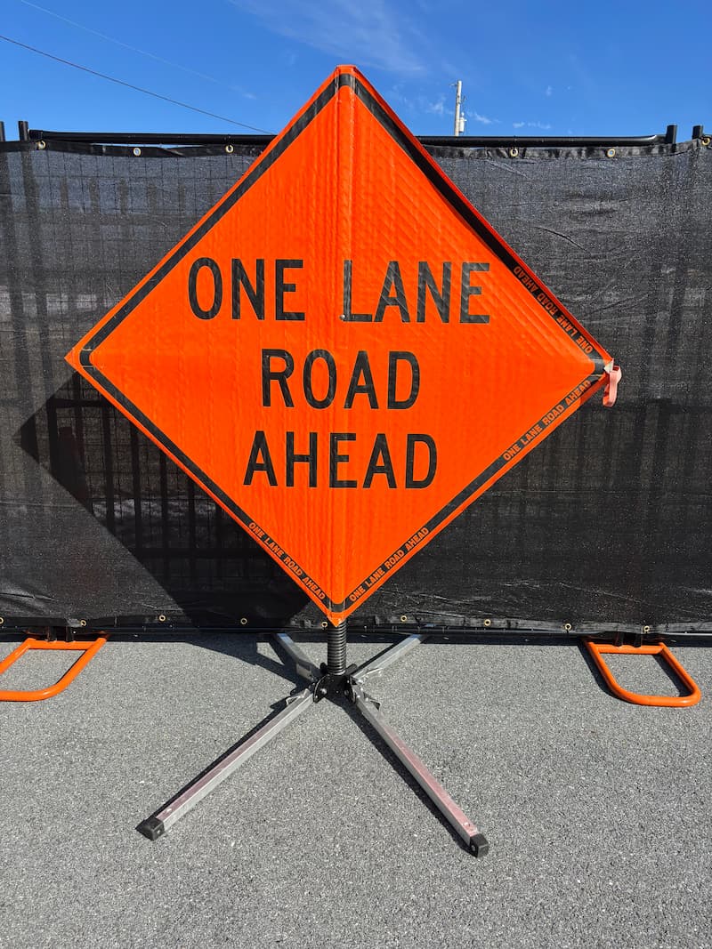 One Lane Road Ahead